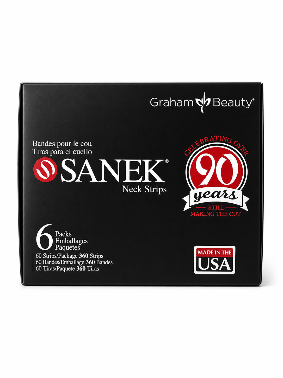 GRAHAM SANEK NECK STRIPS BOX 6 PACK